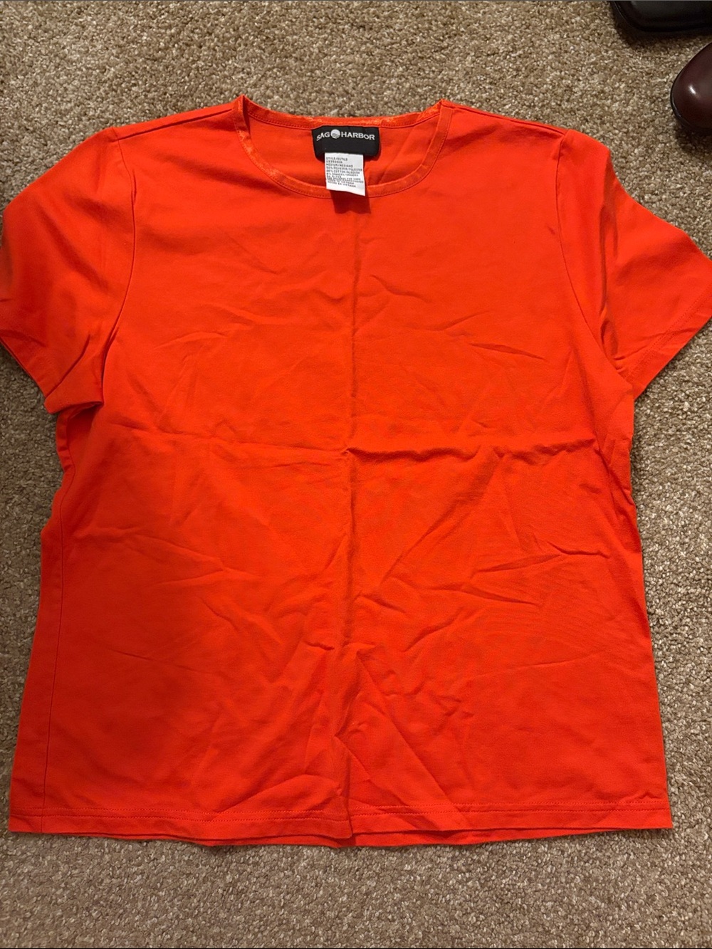 jcpenney Bright Orange Short Sleeve Crewneck Tee